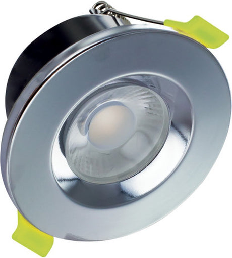 Zintegrowana dioda LED - reflektor do wbudowania - 8 watów - 3000 tys. - 800 lumenów - kąt świecenia 55° - możliwość przyciemniania - ip65 - chrom