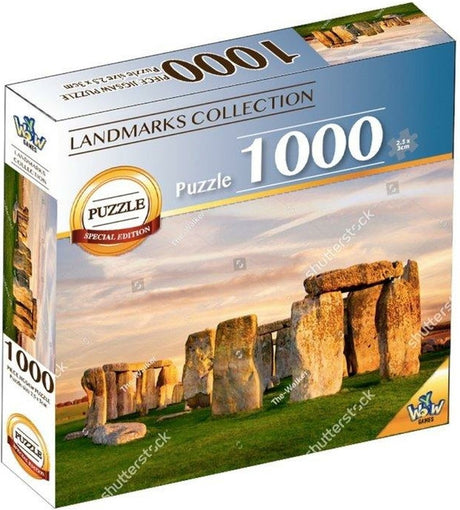 Puzzle Braet z zabytkami świata - stonehenge 1000 elementów