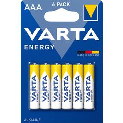 Baterie energetyczne aaa varta 6 sztuk
