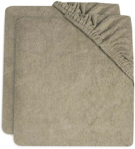 Jollein aankleedkussenhoes badstof 50x70cm olive green (2pack)