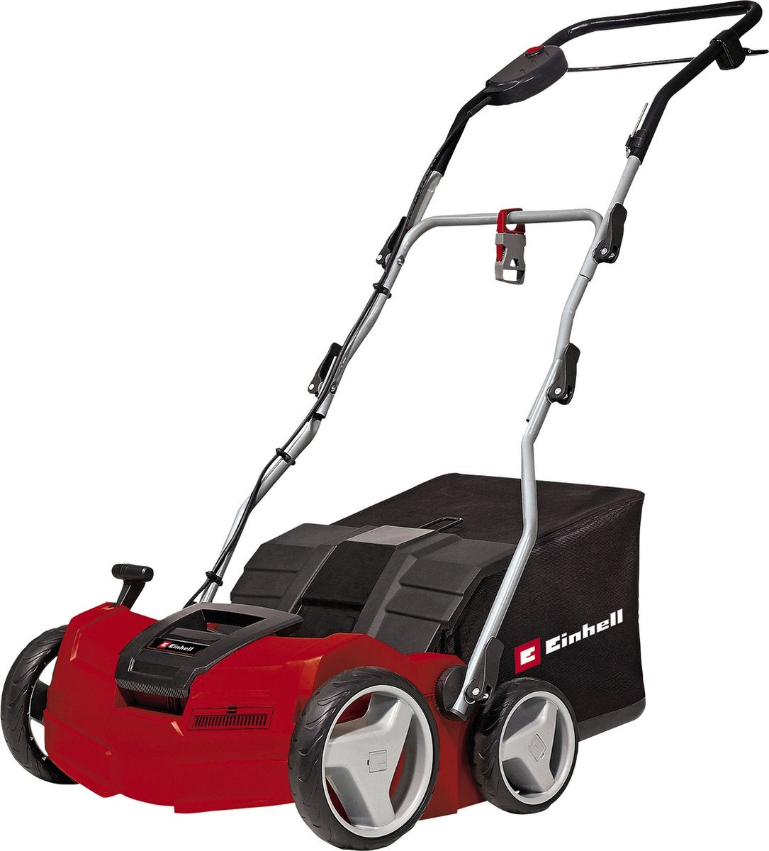 Elektryczny wertykulator Einhell aerator ge-sa 1640 - 1600 w - do trawników do 800 m² - głębokość robocza do 12 mm - 20 noży - 30 pazurów napowietrzających - pojemnik zbiorczy 48 l