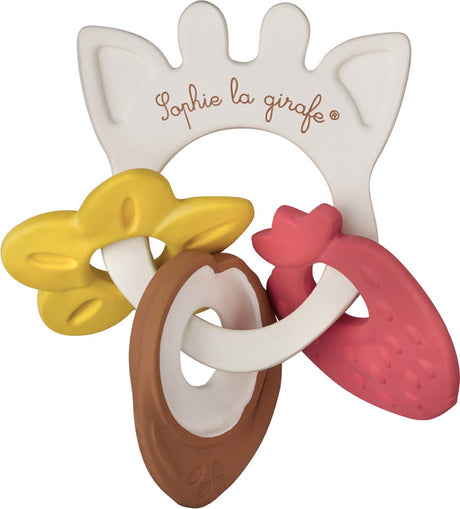 Gryzak Sophie Żyrafa z zapachem - kolekcja 5 zmysłów - zabawki ząbkujące - zabawki dla niemowląt - 3 zapachy - od 0 miesiąca - ok-biobased - w białym pudełku upominkowym