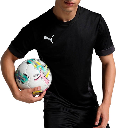 Męska koszulka sportowa Puma Teamgoal Matchday Jersey - czarno-biało-płaska ciemnoszara