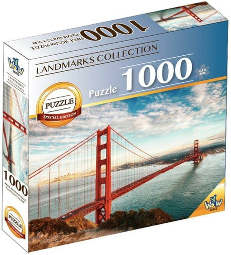Puzzle Braet Zabytki Świata - Most Golden Gate 1000szt