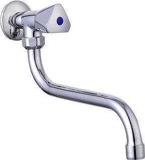 Bateria fontannowa Schütte Carneo - model ścienny - montaż ścienny - obrotowa wylewka - chrom