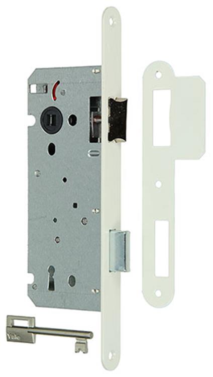 Yale 1019599 - 1 zamek wpuszczany biały a1353bb 50mm | 1 szt