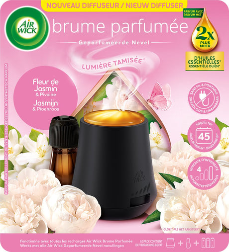 Automatyczny odświeżacz powietrza Air wick Essential Mist - piwonia jaśminowa - zestaw startowy