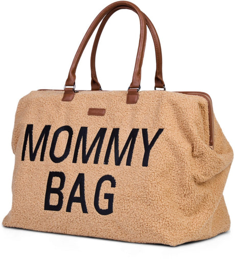 Childhome - torba do karmienia mamusi bag® - pluszowy brąz - super miękka, przestronna torba na pieluchy - 55 x 30 x 40 cm