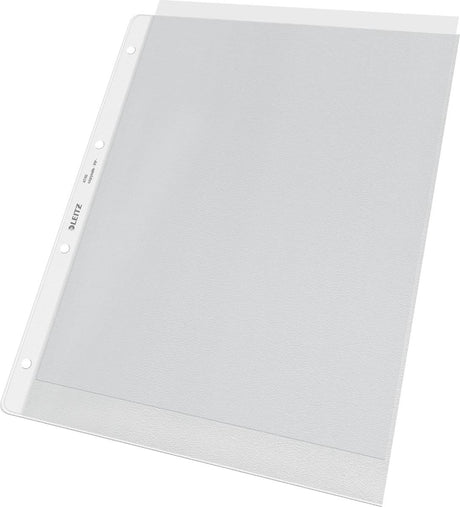Torba wystawowa Leitz premium a4 pp - 30% plastiku pochodzącego z recyklingu - 4 otwory - 100 sztuk - przezroczysta