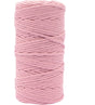 Vaessen creative macrame touw - oudroze - 3mmx100m