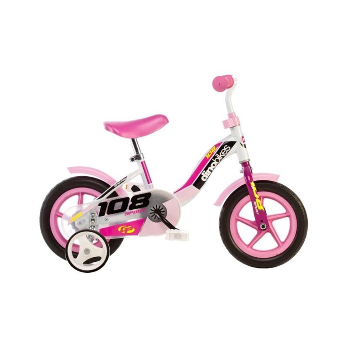 Rowery Dino Dino Rower Dziewczęcy 108 Sport 10 cali Różowy
