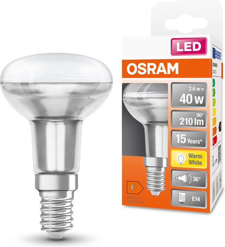 Lampa LED Osram - reflektor e14 - 2,6w - 210 lumenów - ciepła biel - nie nadaje się do ściemniania