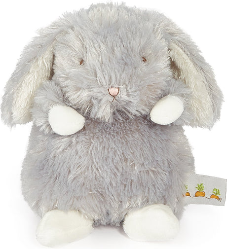 Bunnies by the Bay wee pluszowy królik - wypchane zwierzę - haftowane detale - 18 cm - szary