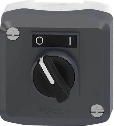 Schneider Electric Push Button Box z przełącznikiem - czarny - 1no - i o - harmonia - - xald134