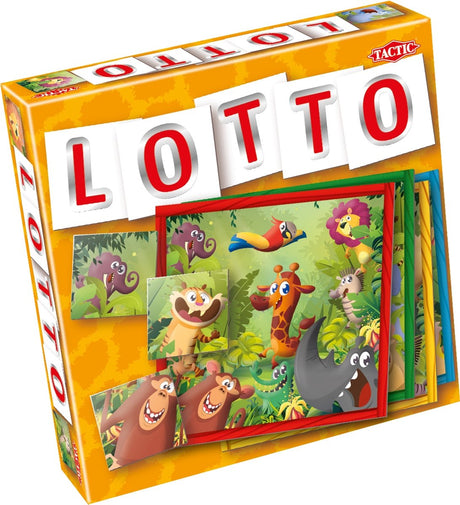 Taktyka lotto dżungla – gra karciana – wyszukiwanie – gra rodzinna – 2-4 graczy – od 3 lat