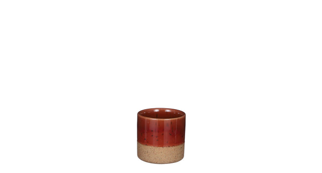 Lago pot rond d.rood - h7,5xd7,5cm