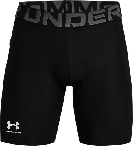 Męskie spodnie sportowe Under Armour UA HG Armor Shorts-BLK - czarno - białe