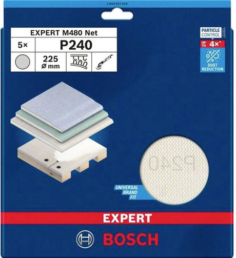 Akcesoria Bosch akcesoria Bosch 2608901639 siatka szlifierska do szlifierki do ścian i sufitów wielkość ziarna (liczba) 240 (ø) 225 mm 5 szt.)
