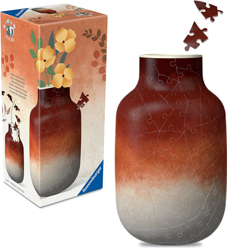 Ravensburger 3d puzzel vaas gradient brick red - 162 stukjes - vanaf 10