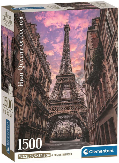Puzzle Clementoni Paryż budzi się - puzzle 1500 elementów Paryż - kolekcja wysokiej jakości - pudełko kompaktowe - puzzle i puzzle dla dorosłych