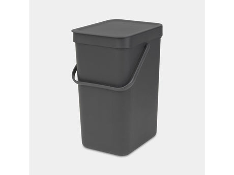 Kosz na śmieci sort go Brabantia - 12 litrów - ciemnoszary