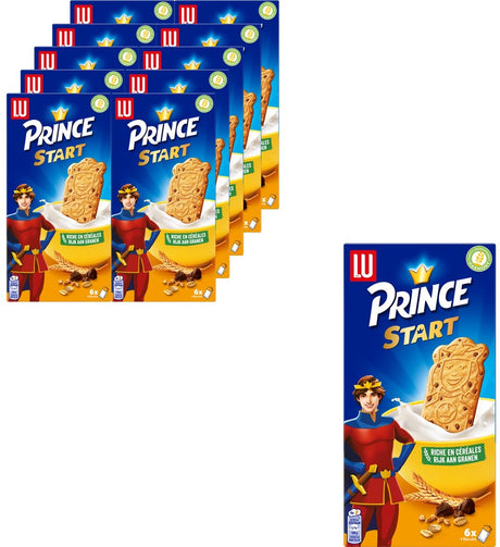 Lu Prince Start Naturalne ciasteczka śniadaniowe 10 x 300g (6 x 50g) - ciasteczka - ciasteczka w podróży - kawa - herbata - praca - zapasy
