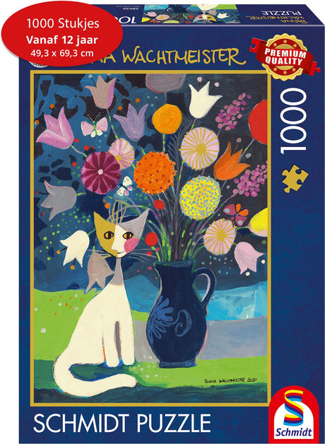 Schmidt - układanka - biały kot - rosina Wachtmeister - 1000 elementów - dorośli - od 12 lat