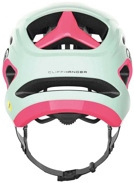Kask rowerowy Abus cliffhanger mips iced mint s - 51-55 cm - turkusowy - odpowiedni do użytku na rowerach górskich - 330 g