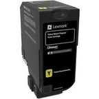 Tonercartridge lexmark 74c20y0 geel