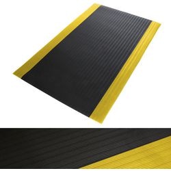 Mata przeciwzmęczeniowa miękka mata robocza czarna, żółta 1500x900 mm