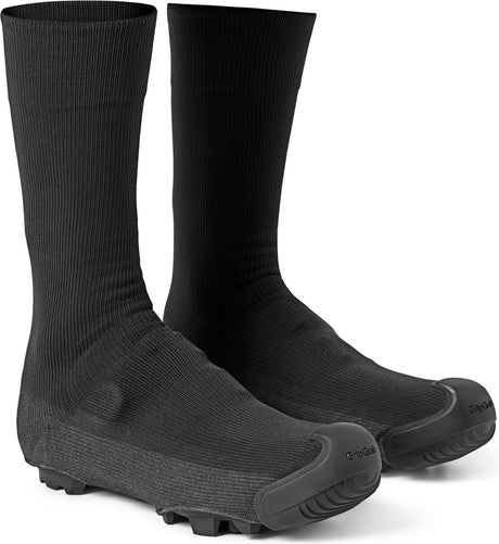 Gripgrab - wodoodporne ochraniacze na buty szutrowe termo mtb przeciwdeszczowe kalosze rowerowe - czarne - unisex - rozmiar l (42-44)