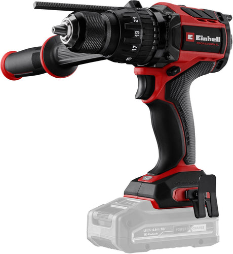Profesjonalna akumulatorowa wiertarko-wkrętarka udarowa Einhell TP-CD 18 120 li-i bl solo - power x-change - 18 V Li-Ion - z funkcją udaru - 2 prędkości - 120 nm - silnik bezszczotkowy - wył. akumulator i ładowarka