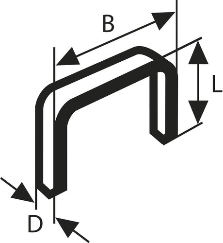 Bosch - nie z drutem płaskim typu 57 10,6 x 1,25 x 12 mm