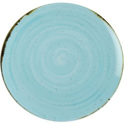 Talerz nova saturno z niebieskiej porcelany nakrapianej