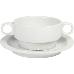 Filiżanka do zupy nova ocean z białej porcelany