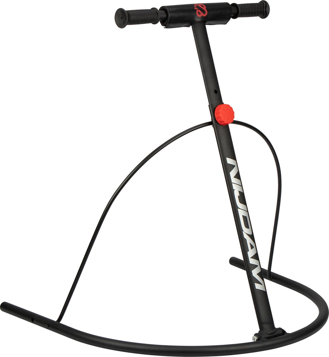 Nijdam knight glider - schaatshulp - opvouwbaar - aluminium - zwart rood one size
