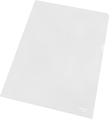 Teczka Esselte pp view - 30% przedkonsumenckiego plastiku pochodzącego z recyklingu - A4 - przezroczysty - 100 kieszeni