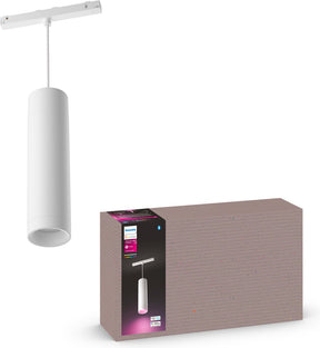 Lampa wisząca Philips hue perifo - światło białe i kolorowe - biała - przedłużka