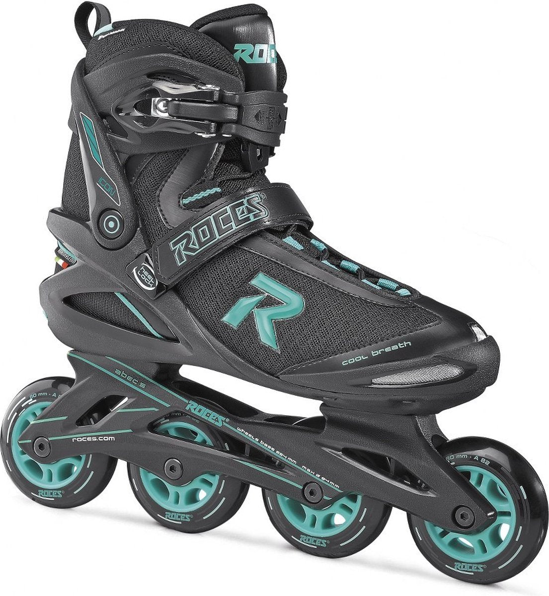 Rolki inline Icon Soft Boot damskie 80 mm 82A czarne, wodne, rozmiar 40