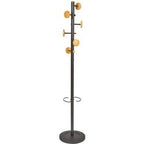 Kapstok alba music staal, hout zwart