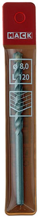 Mack 1018440 - wiertło do muru ø 8,0 x 120 mm | 5 sztuk