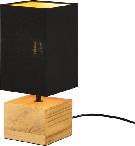 Rl Live Your Light Reality Woody - lampa stołowa - czarny;brązowy