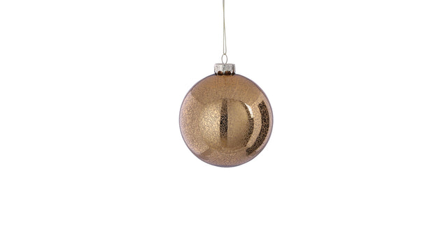 Kerstbal glas goud antiek - d10cm