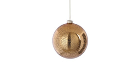 Kerstbal glas goud antiek - d12cm
