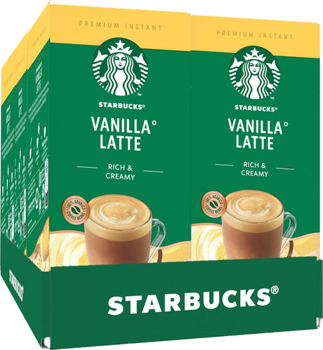Kawa rozpuszczalna Starbucks Vanilla Latte - 6 pudełek x 5 torebek