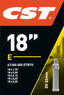 CST Wewnętrzna rurka 18x1,75 ETRO 47 60-355, zawór: Blitz Holland 32 mm