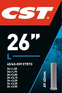 CST Wewnętrzna rurka AV13 26 cala 40 62-559 AV 40 mm 071301