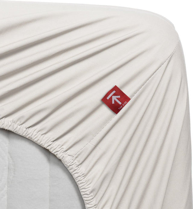 Beddinghouse - percale katoen - topper hoeslaken - 140x200 cm - gebroken wit
