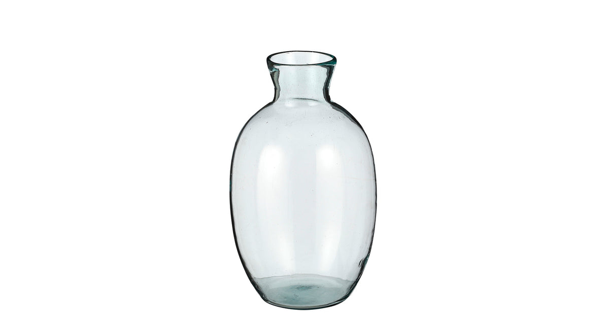 Silena vaas recycled glas - h29,5xd18cm