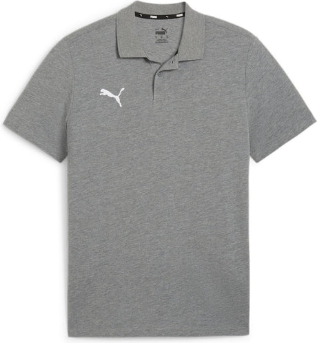 Męska koszulka sportowa polo Puma Teamgoal Casuals - średnioszara wrzosowo-biała